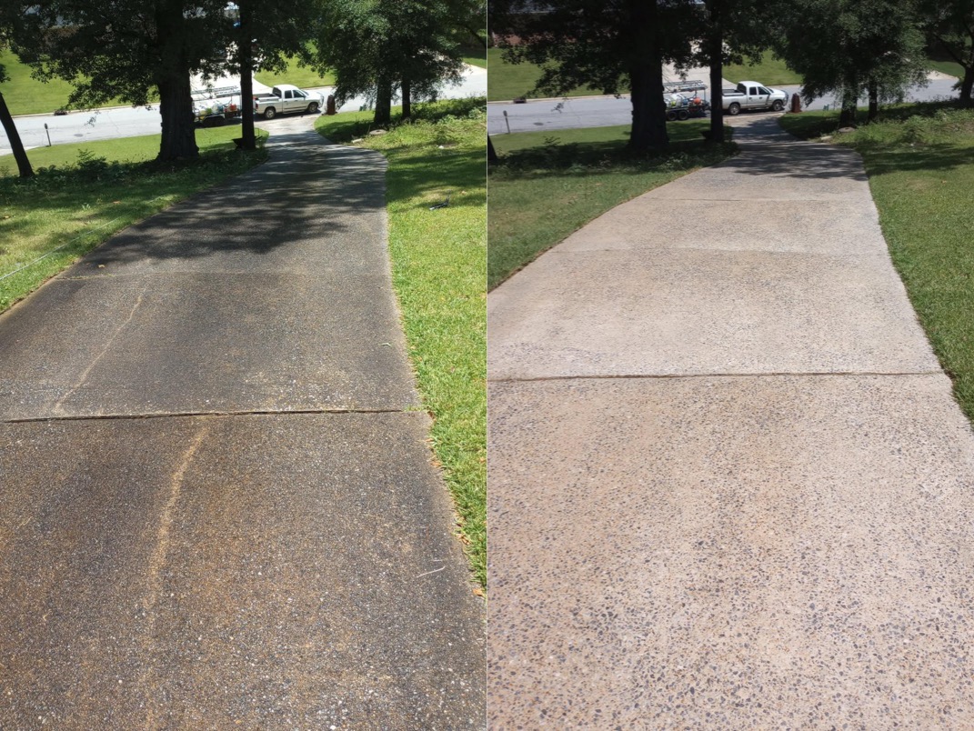 A’s Pressure Washing LLC Completed A Professional Driveway Cleaning Service In Columbus, GA