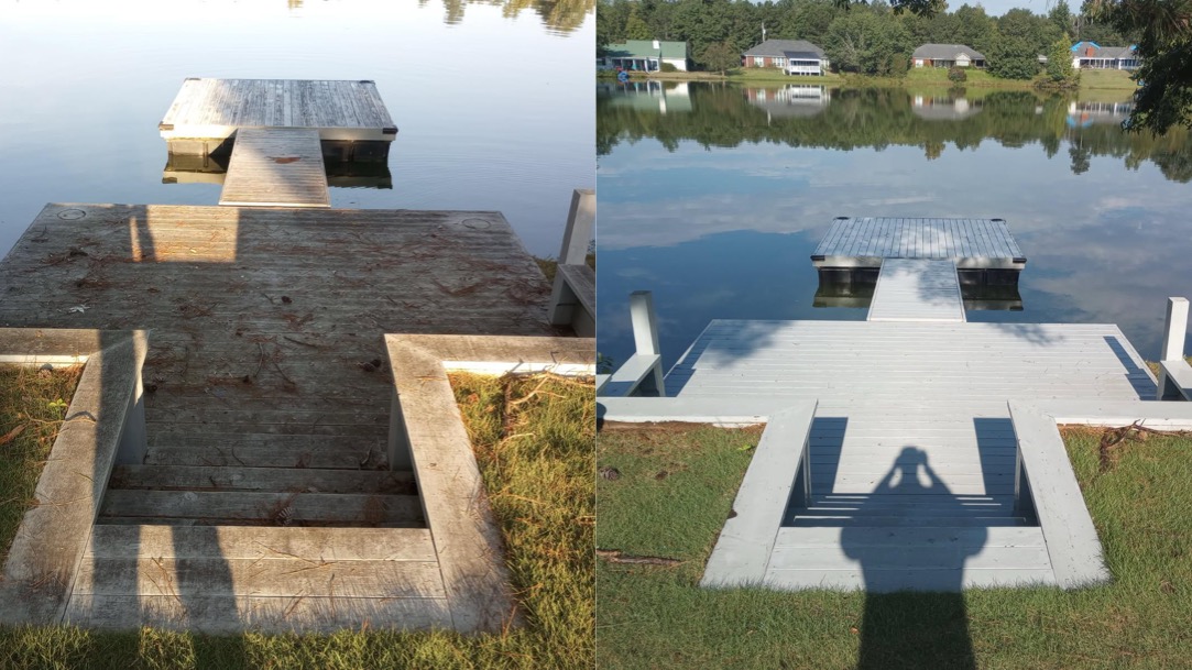 A’s Pressure Washing LLC recently completed a professional deck cleaning service in Phenix City, AL