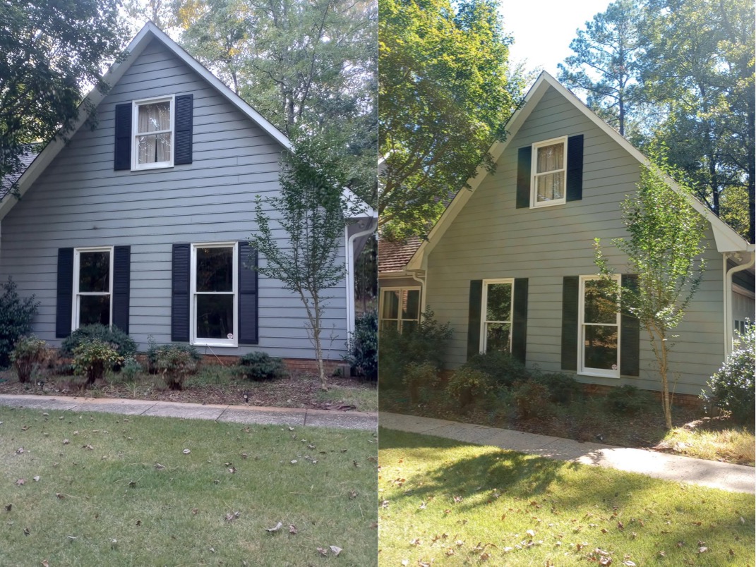 A’s Pressure Washing LLC recently completed a top tier house washing bundle package in Columbus, GA