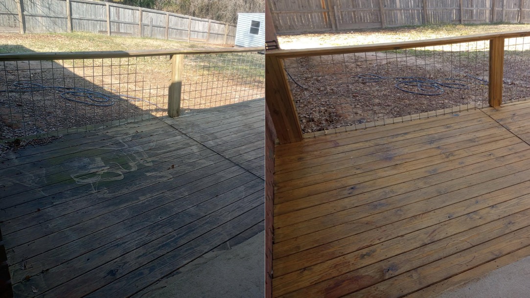 A’s Pressure Washing LLC recently completed a professional porch cleaning project in Columbus, GA